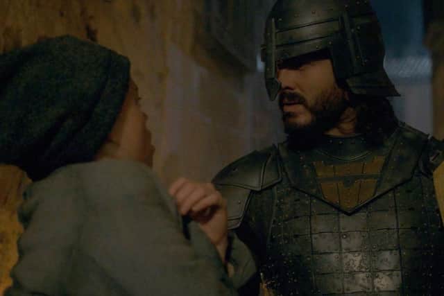 Harwin Strong (Ryan Corr) and Rhaenyra Targaryen (Milly Alcock) in House of the Dragon, HBO
