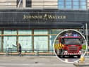 A fire crew rushed to the Johnnie Walker experience on Princes Street after an alarm went off in the building.