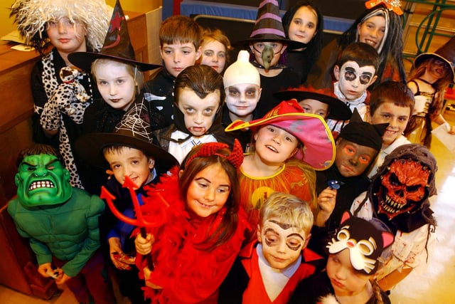 Who do you recognise at this 2003 Halloween party which was held at St Benet's School?