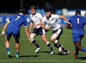 Scotland’s Alex Samuel in action against France during the Under-20s Six Nations. He is part of the academy intake for next season and will play for Ayrshire Bulls in Super6.