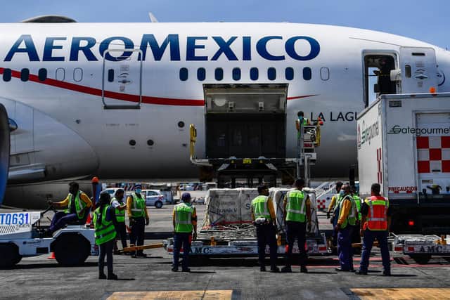 Menzies will deliver a full suite of ground services to Aeromexico for an expected 23,000 flights a year. Picture: Pedro Pardo/AFP via Getty Images.
