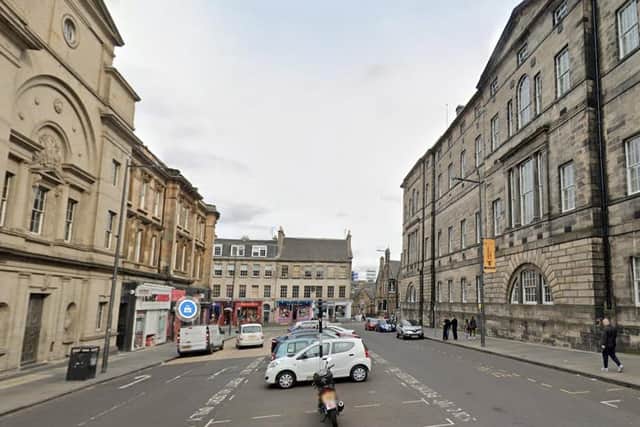 A man was taken to hospital with serious injuries after being attacked in Edinburgh's Chambers Street. Picture: Google Streetview.