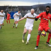 Alieu Faye made his debut for Bonnyrigg last week after his move from Civil Service Strollers. Picture: Joe Gilhooley LRPS.