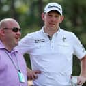 Iain Stoddart with Stephen Gallacher during the 114th US Open at Pinehurst in 2014 - the year Gallacher played in the Ryder Cup at Gleneagles. Picture: Andrew Redington/Getty Images.
