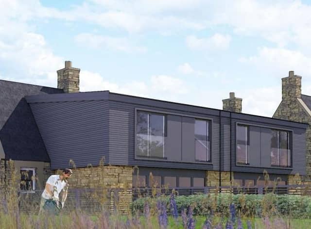 An artist's impression of the planned Pathhead cottage extension.