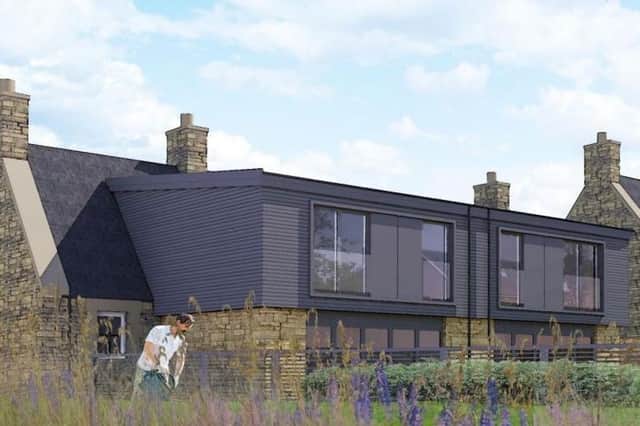 An artist's impression of the planned Pathhead cottage extension.