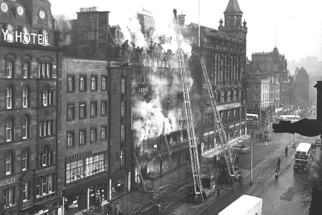 The beautiful, mansard-roofed C&A Modes department store was destroyed in a terrible blaze in November 1955.