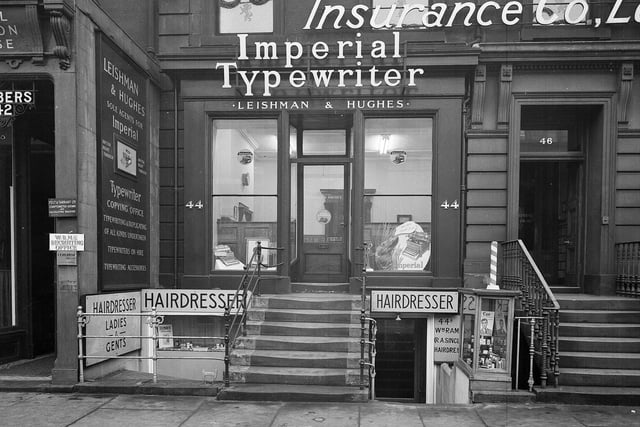 Leishman and Hughes commercial stationers and agents for 'Imperial' typewriters,  44 George Street Edinburgh.