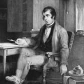 Robert Burns (1759-1796) pictured in his cottage in around 1786 (Picture: Hulton Archive/Getty Images)
