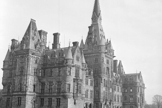 A view of Fettes College taken in January 1964.