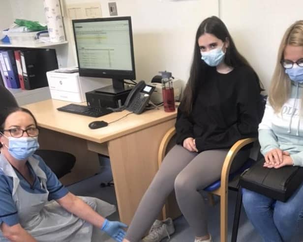 Teenager Madison Maben was among the first patients to use the pan-Lothian appointment system.