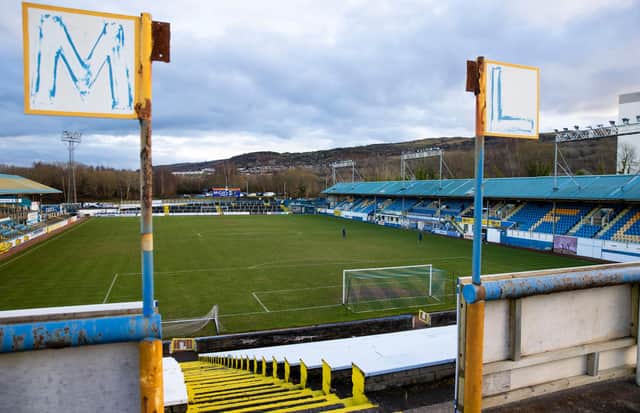 Cappielow failed a pitch inspection ahead of the Morton v Dunfermline Scottish Cup tie. Picture: SNS
