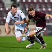 Harry Cochrane pictured during his only senior competitive appearance for Hearts in 2020 - the 3-1 win over Raith Rovers in the Betfred Cup - at Tynecastle Park, on October 13 (Photo by Bill Murray / SNS Group)