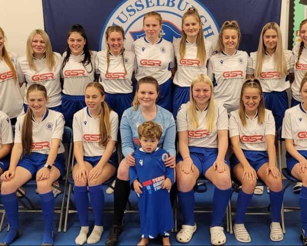 The under-17s are one of three Musselburgh Windsor girls teams gearing up to play in a League Cup final on the same day on November 28.