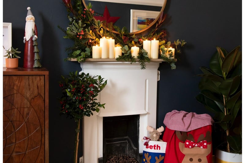 Amongst the festive design highlights, the home features hand-crafted colourful paperchains and stockings; home-made decorations crafted with remnants of wallpaper, fabric and paint leftovers; and an ‘Elf’ breakfast scene, inspired by the movie, featuring a mini train set, spaghetti, waffles and sweet treats. For this family, Christmas time is all about creating a multi-coloured, fun festive home where memories can be made.