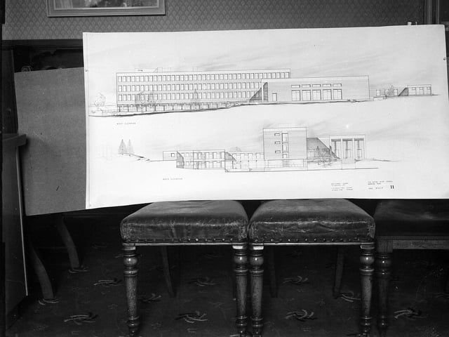 A plan for the New Royal High School which was to be built at Barnton in March 1964.