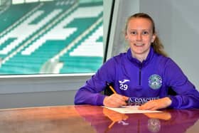 Kirsty Morrison has signed a new one-year deal with Hibs Women. Picture: Hibernian FC