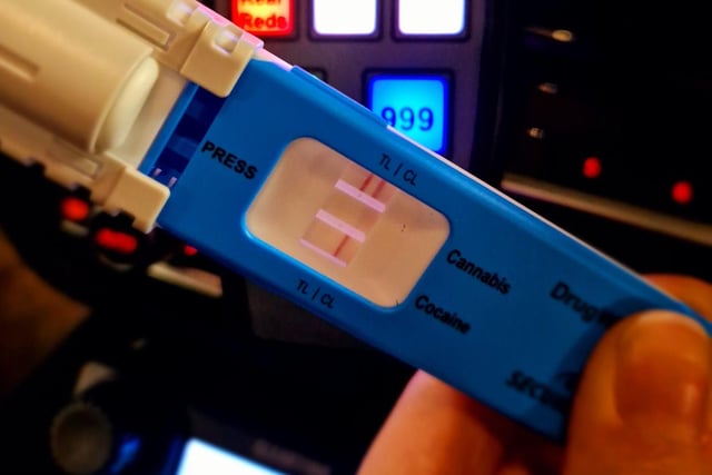 Police arrested a 20-year-old driver in the Wester Hailes area of Edinburgh, after he tested positive for cannabis on a roadside drugs test.
