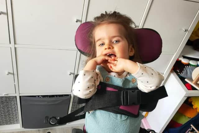 Two-year-old Quinn has a rare condition.