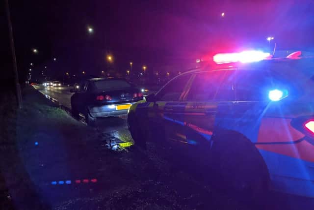 The driver was pulled over in Bathgate picture: Police Scotland