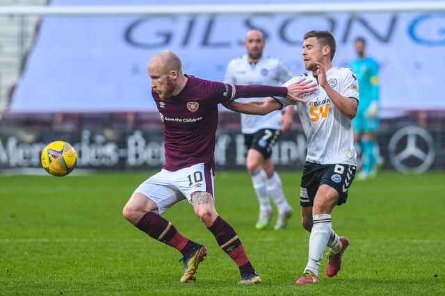 Hearts defeated Ayr United 2-0. Picture: SNS