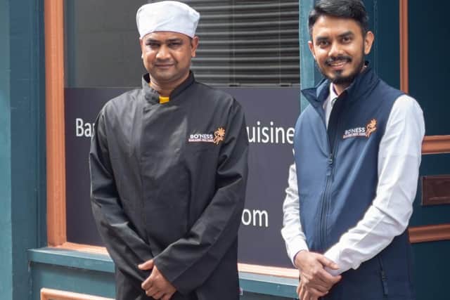 Abbas Mohammad and with chef Prince Morol at Bo’ness Spice at 61 South Street
