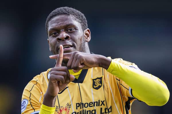 Livingston striker Joel Nouble has a year left on his contract