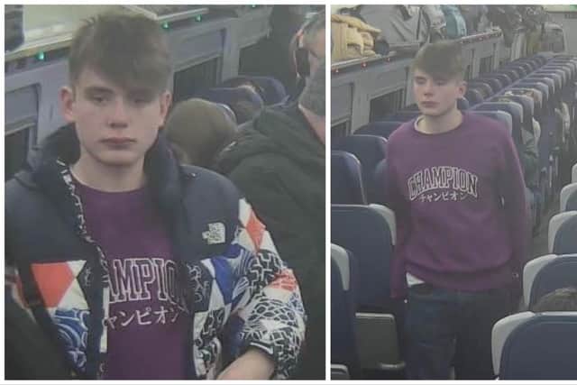British Transport Police have released CCTV images of a male they want to speak to in connection with an incident on a train between Newcastle and Edinburgh.