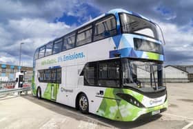 One of Stagecoach Bluebird's latest BYD ADL Enviro400EV electric buses which was delivered to Aberdeen in May. Picture: ADL/Newsline Media