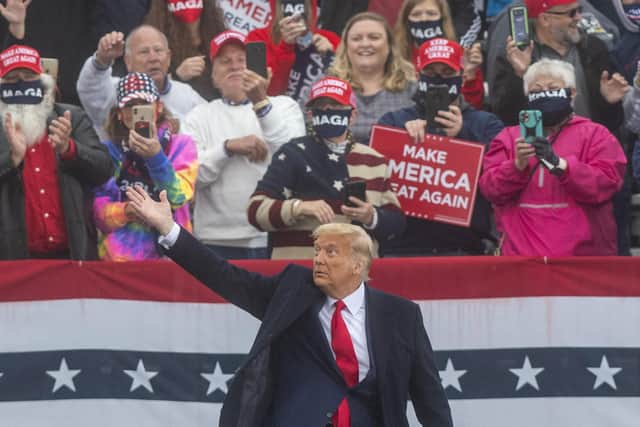 President Donald Trump holds a rally this week in Lititz, Pennsylvania.