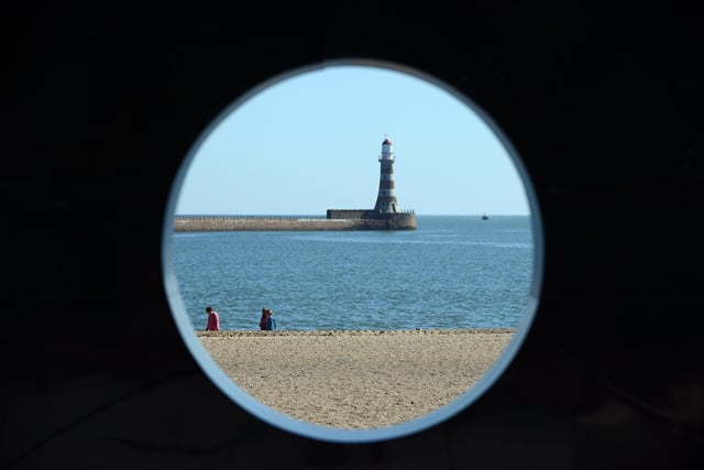 The monolith on the 'Roker Riviera' is one of the most popular spots on the seafront for a photo. Artist Andrew Small was inspired by Bede's ideas on astronomy for the sculpture, called "C'. It's one of three pieces commissioned to mark the end of the C2C route.