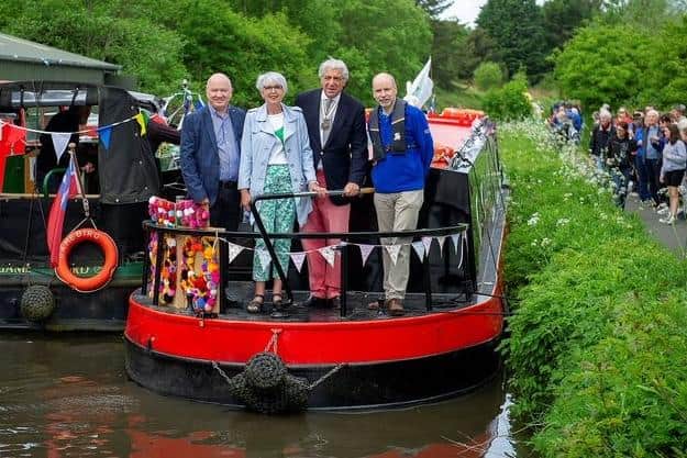 Communities all along the route came out in force to celebrate the Union Canal milestone.