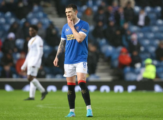 Rangers midfielder Ryan Jack was injured during Sunday's cinch Premiership win over Hearts. Picture: SNS