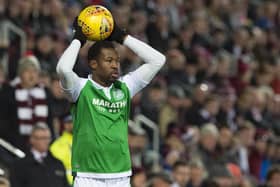 Former Hibs defender Efe Ambrose is training with Cove Rangers. Picture: SNS