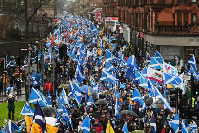 Support for independence has remained steady in recent weeks. Picture: John Devlin