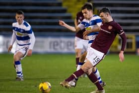 Andy Irving was excellent in the middle of the park for Hearts. Picture: SNS