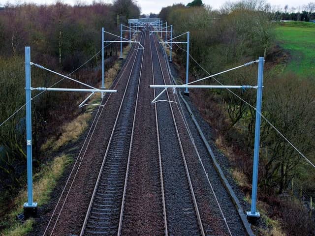 Work over the festive period to prepare for electrification of the Edinburgh-Forth Bridge line has been postponed because of its impact on passengers. Picture: Network Rail