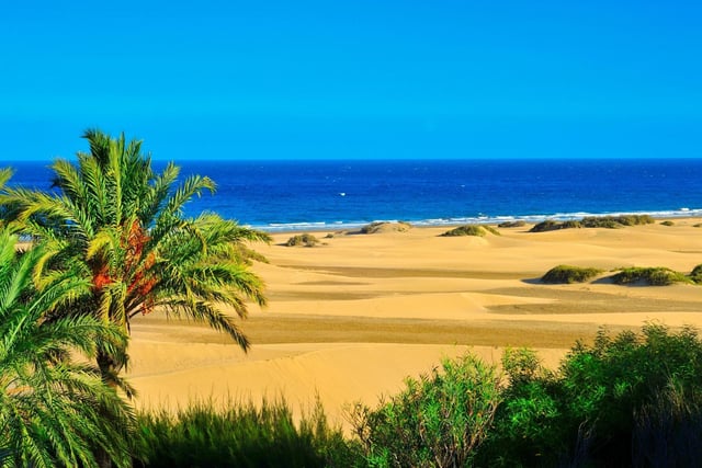 With April temperatures of up to 23C and rarely falling below 17C, it's no wonder that Gran Canaria is a popular choice for Scots seeking spring sun. Both Ryanair and Jet2 fly from Edinburgh to the Canary Island that boasts a striking mix of black lava and white sand beaches.