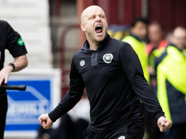 Steven Naismith will go into his last match as interim boss of Hearts when they take on Hibs at Tynecastle on Saturday. Picture: SNS