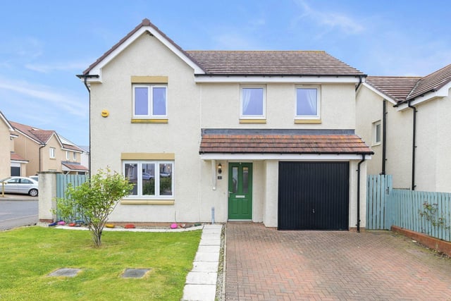 The ninth property on our list is the second located in popular Gorebridge and is ideally suited to growing families. Bright, spacious and modern, this four-bedroom detached home offers plenty of flexibility for family life, and boasts a sought-after setting on a corner plot, with private gardens to the front and rear and an integral garage. Sleek and contemporary, and offered at a fixed price, this property is sure to appeal to many family buyers.
This property is on the market for sale at a fixed price of £335,000.