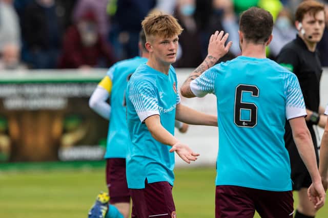 Teenager Finlay Pollock was one of Hearts' best players against Linlithgow Rose.