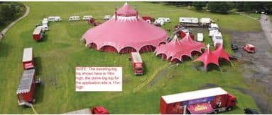 The circus wanted to camp over winter and train under geodomes at the Oakbank site.