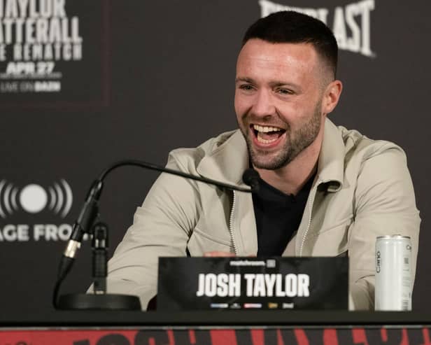 Josh Taylor is feeling good ahead of his second bout with Jack Catterall.