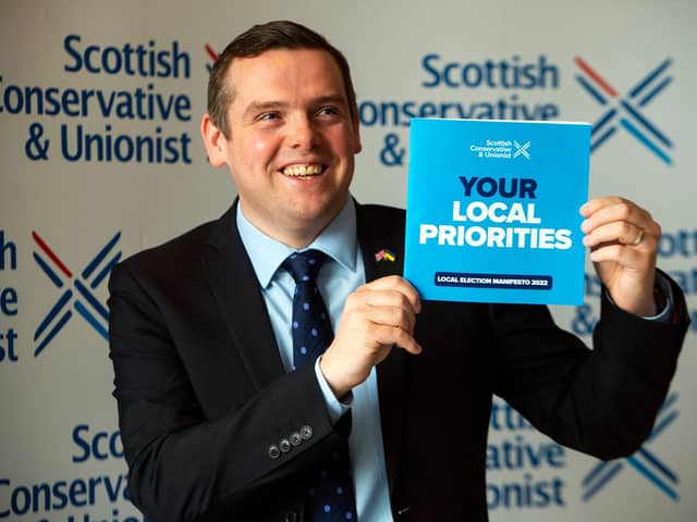 The Scottish Conservative leader Douglas Ross has defended council candidate Judy Lockhart-Hunter after she claimed Scotland ‘has no room' for Syrian refugees (Photo: Andy Buchanan via Getty Images).