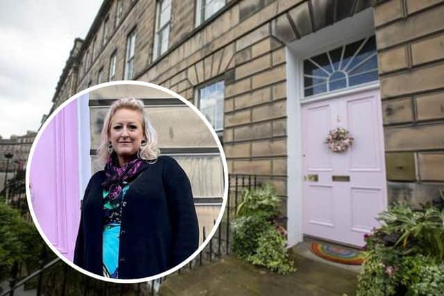 Miranda Dickson painted her door off-white but has received more complaints. Photo: Miranda Dickson/SWNS