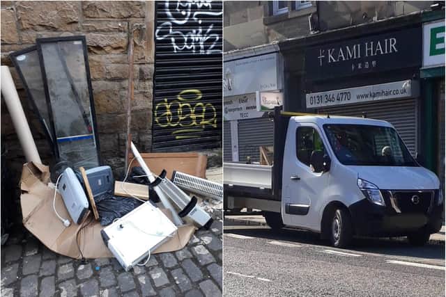 Commercial waste being dumped on Edinburgh street 'utterly unacceptable' says local councillor.