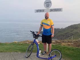 Stuart Jamieson on his recent challenge travelling nearly 1000 miles on a kick-scooter from Lands End to John O’Groats.