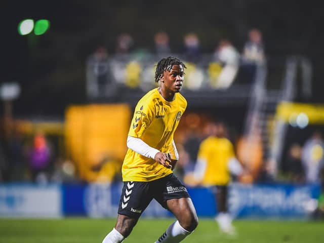 Emmanuel 'EJ' Johnson in action for Charleston Battery against MLS expansion side Charlotte FC. Picture: Charleston Battery