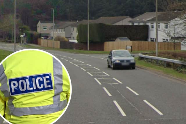A 79-year-old woman was hit by a red Dacia Sandero on Knightsridge Road East in Livingston on Saturday, December 9