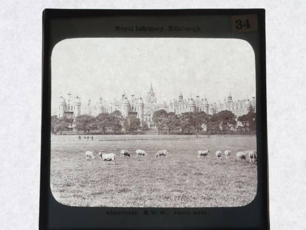Royal Infirmary of Edinburgh from the Meadows, where sheep once grazed. PIC: George Washington Wilson Museums.